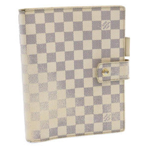 LOUIS VUITTON Damier Azur Agenda GM Day Planner Cover R20708 LV Auth am1546g